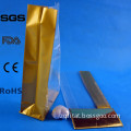 Heat Seal BOPP Block Bottom Bag with Silver/Gold Cardboard